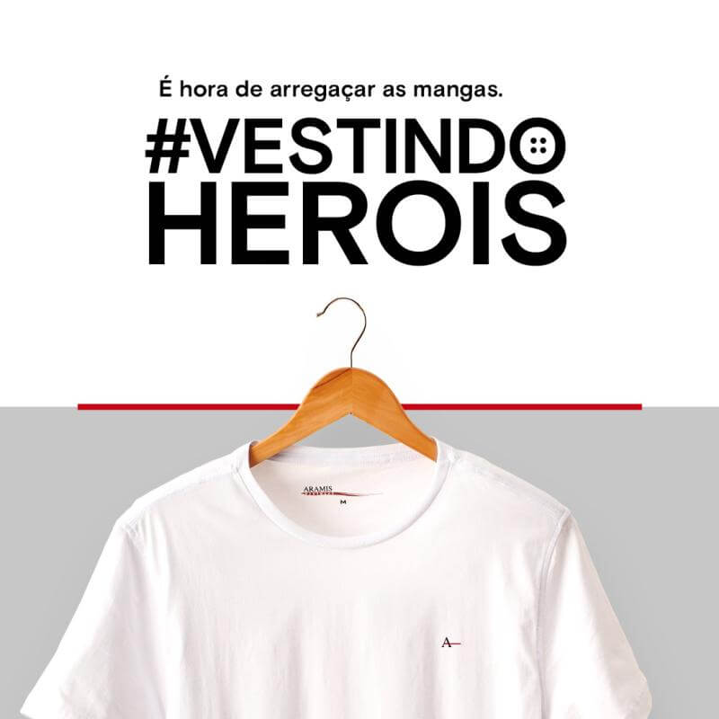 Aramis Menswear faz doação de todo estoque de roupas brancas para hospitais de São Paul
