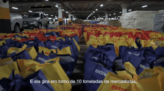 Extra por meio do Instituto GPA fez doação de 900 cestas básicas para Paraisópolis
