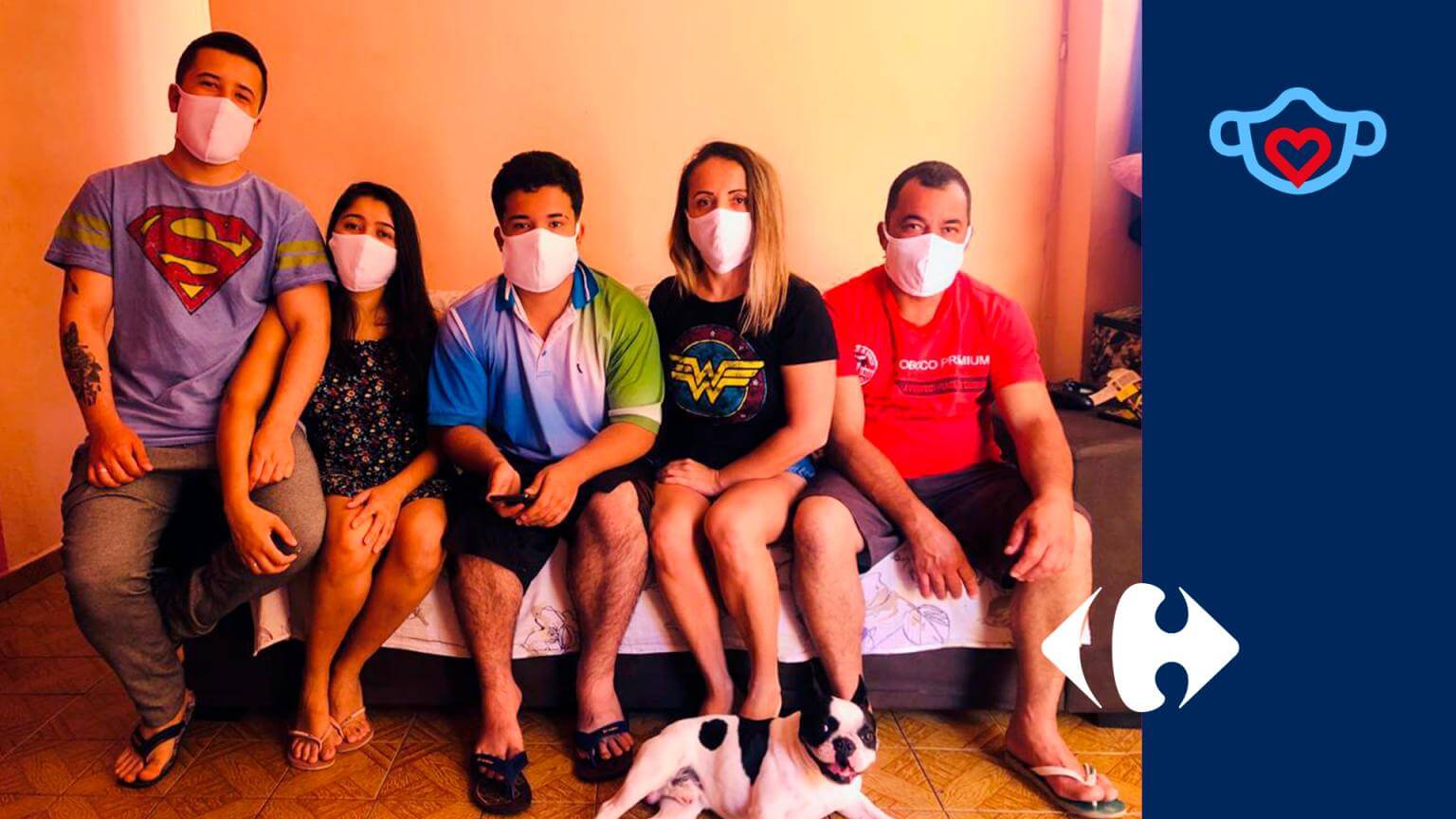 Carrefour cria projeto máscaras solidárias para seus colaboradores